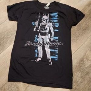 Star Wars Boba Fett Bounty Hunter Distressed Portrait Tee New Men's